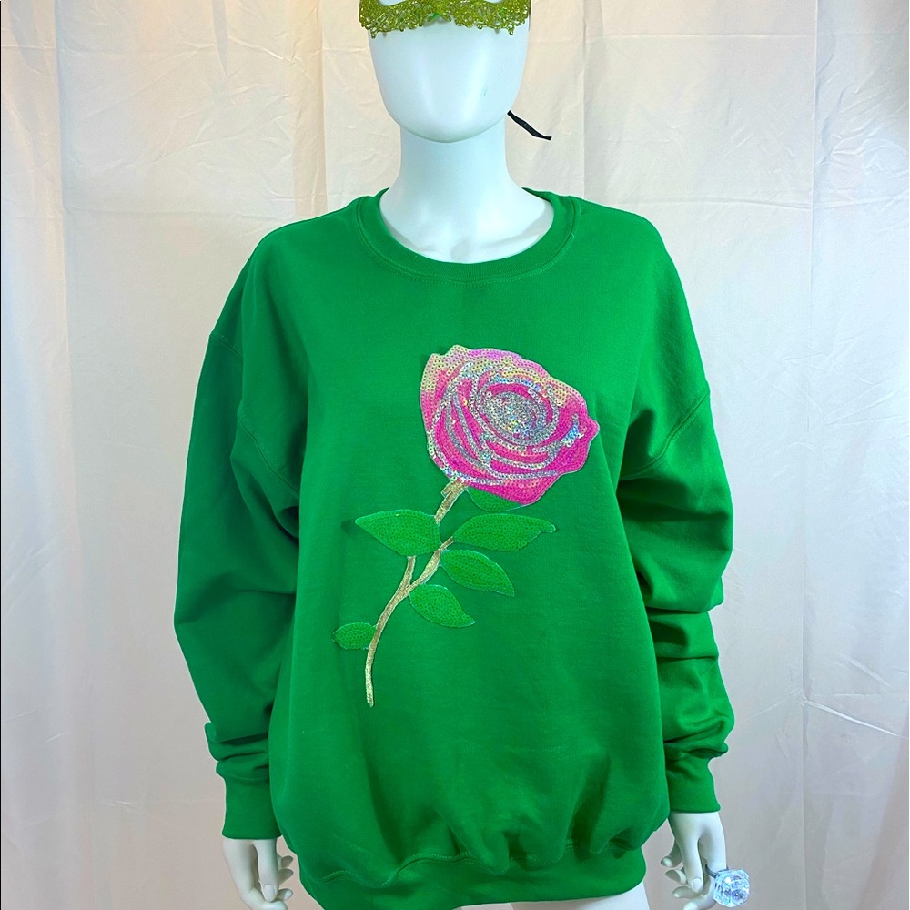 Tays Trendss Preppy Flower Sweatshirt